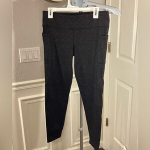 Heather Black High-Waisted Leggings